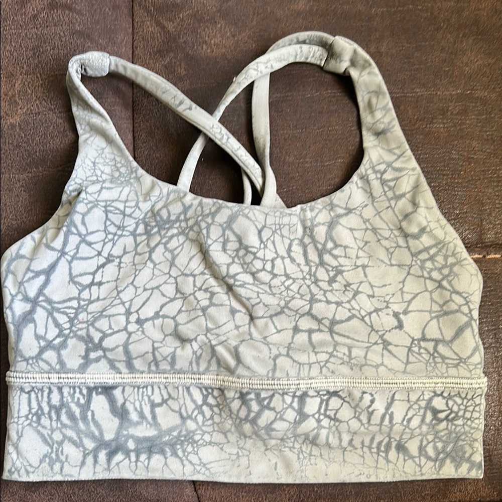Lululemon Athletica Gray Sports Bra with Crisscross Straps
